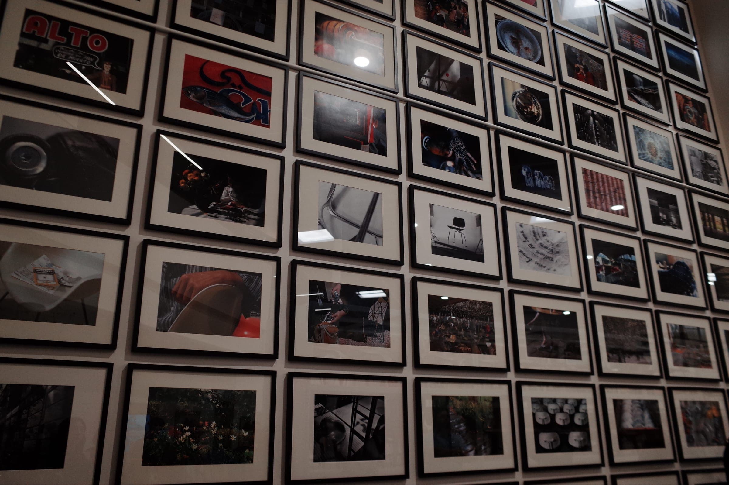 Wall of photographs